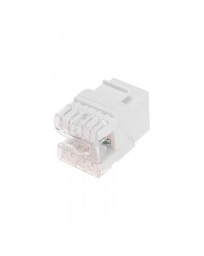 Модуль Keystone Jack RJ-45(8P8C), UTP неэкранированный, CAT 5e, тип 180 градусов, белый REXANT PRO 02-0060 в Хабаровске Модули Keystone Pintop.ru