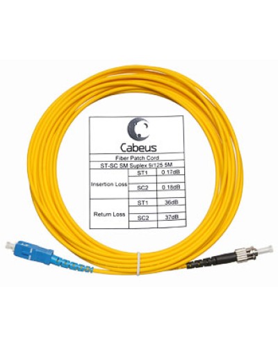 Шнур оптический simplex LC-SC 9/125 sm 1,5 м LSZH Cabeus FOP(s)-9-LC-SC-1,5m в Хабаровске Патч-корды оптические Pintop.ru