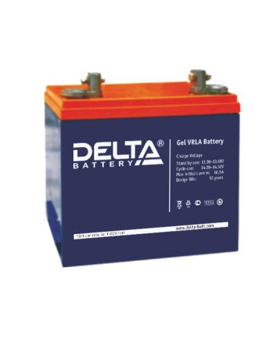 Аккумулятор свинцово-кислотный Delta GX 12-55 в Хабаровске Электротехническое оборудование Pintop.ru