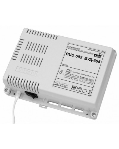 Блок управления и питания периметрового домофона VIZIT БУД-585 в Хабаровске Блоки управления многоабонентные Pintop.ru