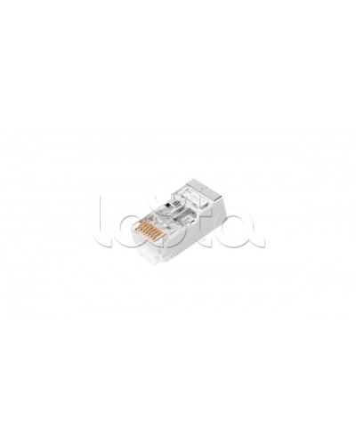 Коннектор NIKOMAX RJ45/8P8C под витую пару, Кат.5е (Класс D), уп-ка 100шт. (NMC-RJ88RZ50SD1-PT-100) в Хабаровске Коннекторы и разъемы Pintop.ru