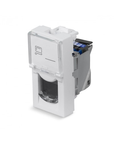 Модуль Keystone Jack RJ-45(8P8C), 180 градусов, категория 6, экранированная Cabeus (KJ-RJ45-Cat.6-SH-180T-FP-L-22,5) в Хабаровске Модули Keystone Pintop.ru