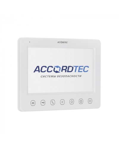 Монитор видеодомофон AccordTec AT-VD 751C/M/SD WH в Хабаровске Абонентские IP устройства Pintop.ru
