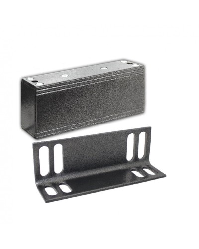 Замок электромагнитный Олевс М2-500 с уголком серебряный антик в Хабаровске Электромагнитные замки Pintop.ru