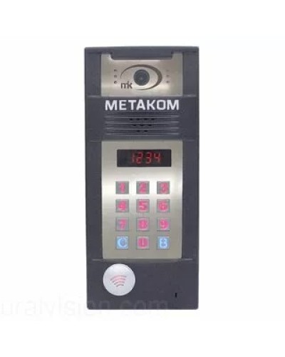 Многоабонентый антивандальный блок вызова со встроенной гибридной видеокамерой Метаком в Хабаровске Блоки вызова многоабонентные Pintop.ru