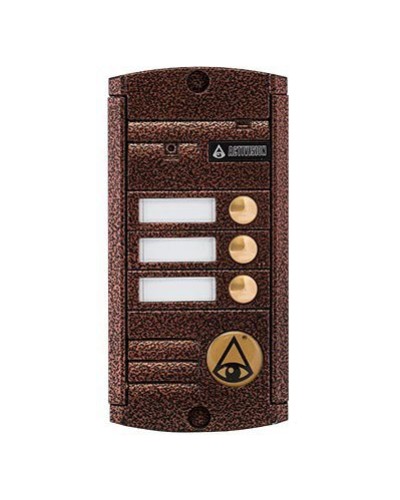 Видеопанель вызывная накладная на 3 абонента Activision AVP-453 (PAL, антик) в Хабаровске Вызывные видеопанели малоабонентные Pintop.ru