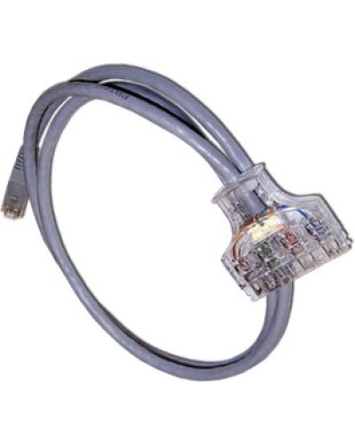 Патч-корд 110 тип - RJ45, 4 пары, UTP, категория 6, 1 м LANMASTER LAN-45-P4-1.0/6 в Хабаровске Патч-корды и пигтейлы Pintop.ru