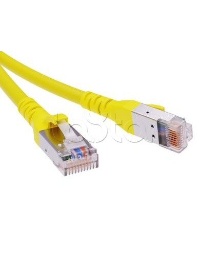 Патч-корд экранированный CAT6A SF/UTP 4х2, LSZH, желтый, 0.5м DKC RN6ASF4505YL в Хабаровске Патчкорды (медные) Pintop.ru