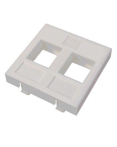 Адаптер Mosaic 45 х 45 мм для модуля Keystone, 2 порта, белый Datarex DR-5303 в Хабаровске Коммутационные изделия Pintop.ru