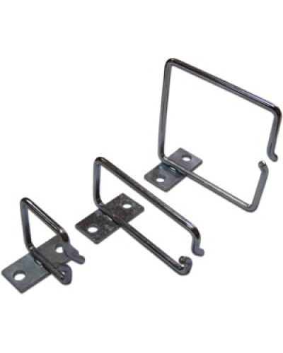 Скоба-органайзер металлическая для установки на 19 профиль, 80х80 мм TWT TWT-RING-M80x80 в Хабаровске Кабельные органайзеры Pintop.ru