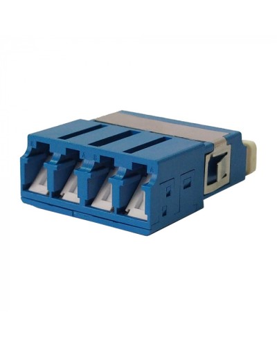 Адаптер оптический LC OM3, со шторкой, корпус SC, квадро LANMASTER (LAN-4LCS/SH-AM-OM3) в Хабаровске Проходные адаптеры и розетки оптические Pintop.ru