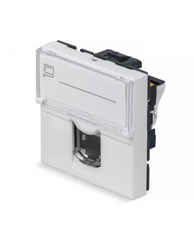 Модуль Keystone Jack RJ-45(8P8C), 180 градусов, категория 6a Cabeus (KJ-RJ45-Cat.6a-180T-FP-L-45) в Хабаровске Модули Keystone Pintop.ru