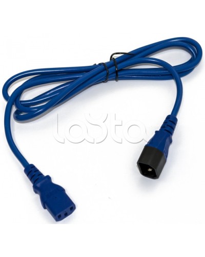 Кабель питания монитор-компьютер Hyperline PWC-IEC13-IEC14-3.0-BL в Хабаровске Патч-корды и пигтейлы Pintop.ru