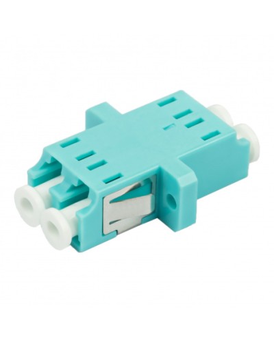 Адаптер оптический проходной LC-LC, OM3, дуплекс (duplex), бирюзовый Datarex DR-541123 в Хабаровске Коммутационные изделия Pintop.ru