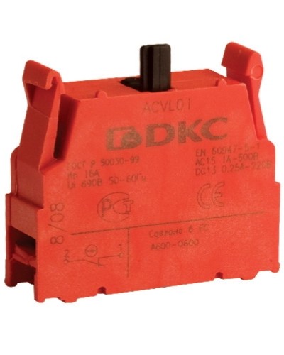 Блок контактный с клеммными зажимами (нормально-замкнутый) DKC ACVL01 в Хабаровске Клеммные колодки Pintop.ru