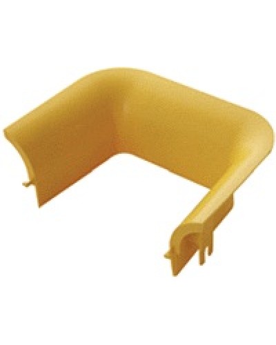 Накладка оптического лотка торцевая 120 мм, желтая LANMASTER LAN-OT120-TS в Хабаровске Аксессуары для кабель-канала Pintop.ru