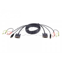 КВМ-кабель с интерфейсами USB, DVI-D Single Link (3м) ATEN 2L-7D03U