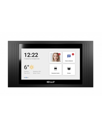 IP-видеодомофон BAS-IP AT-07L BLACK в Хабаровске Вызывные IP панели Pintop.ru