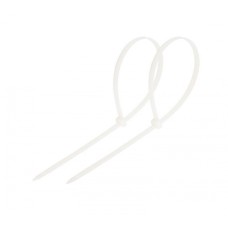 Стяжка нейлоновая неоткрывающаяся, безгалогенная (halogen free) 300x4мм, белая (100 шт)