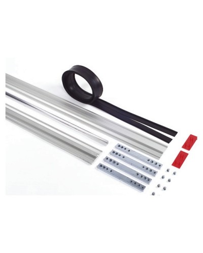 Пара торцевых заглушек для декорирования зажимных профилей на цельностеклянных полотнах Faac 105405 в Хабаровске Запчасти для шлагбаумов и автоматики Pintop.ru