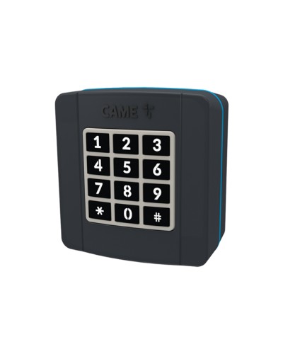 Проводная накладная кодонаборная клавиатура Came 806SL-0280 - SELT1BDG, подключаемая к шине CXN, 12 кнопок, синяя подсветка, RAL7024 в Хабаровске Запчасти для шлагбаумов и автоматики Pintop.ru