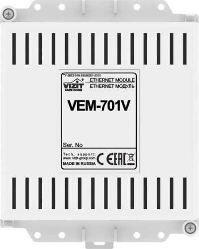 Ethernet модуль Vizit VEM-701V в Хабаровске Аксессуары для многоабонентных систем Pintop.ru