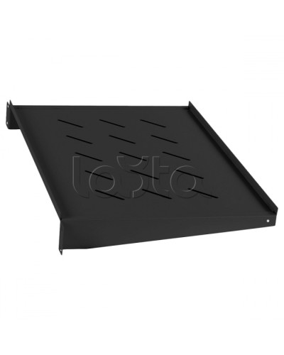 Полка 19 перфорированная консольная 2U глубина 315мм (цвет черный) Cabeus SH-J017-2U-315-BK в Хабаровске Полки для шкафов и стоек Pintop.ru