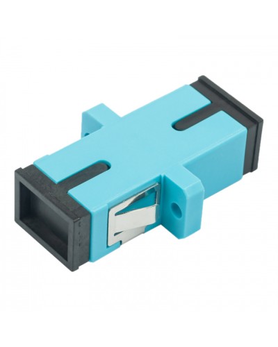 Адаптер оптический проходной SC-SC, OM3, симплекс (simplex), бирюзовый Datarex DR-540023 в Хабаровске Коммутационные изделия Pintop.ru