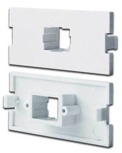 Вставка модульная под SC симплексный адаптер в розетку LAN-MB, белая LANMASTER LAN-MBP-1SC-WH в Хабаровске Коннекторы Pintop.ru