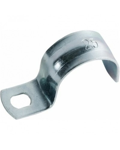 Скоба оцинкованная однолапковая для трубы D25 мм (100 шт/уп) Экопласт 43725 в Хабаровске Крепежные изделия Pintop.ru