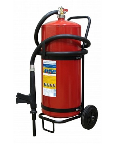 Огнетушитель ПОЖТЕХНИКА ОВП-50(з) МИГ зимний (ФторПАВ) на съемн.тележке с перекр. стволом (баллон 62,5 л, ОТВ 50 л) в Хабаровске Огнетушители Pintop.ru