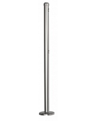 Стойка стационарная хромированная Ростов-Дон ОБ1/0-0 ХРОМ в Хабаровске Ограждения Pintop.ru