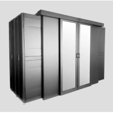 Двери двухрядного коридора поликарбонат сдвижные 48U для шкафов серии ШТК-СП-48.×.× ЦМО ЦОД-СП-Д2-48-9005