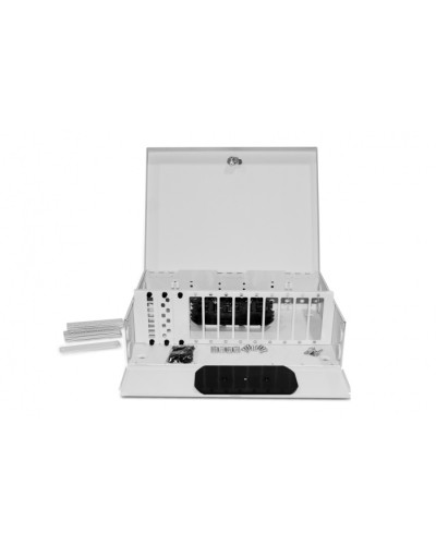 Бокс оптический Hyperline FO-WBX-12xSLT-W140H42-96UN-GY в Хабаровске Кросс оптический Pintop.ru