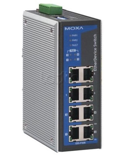 Коммутатор неуправляемый промышленный 8-портовый Moxa EDS-308-T в Хабаровске Коммутаторы Pintop.ru