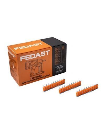 Гвозди 3,0*16 мм для монтажного пистолета с кованым наконечником (1000 шт/уп) FEDAST (fd3016mgbp) в Хабаровске Крепеж: Дюбели, шурупы, саморезы Pintop.ru