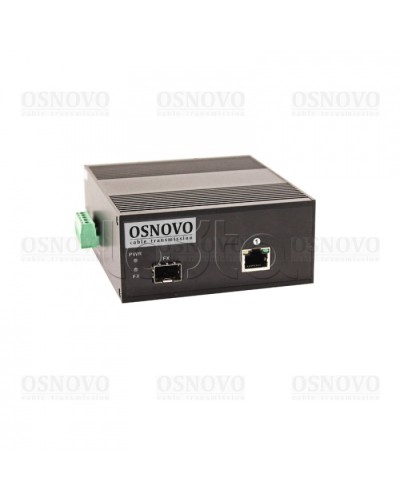 Медиаконвертер Gigabit Ethernet с поддержкой PoE OSNOVO OMC-1000-11X/I в Хабаровске Медиаконвертеры Pintop.ru
