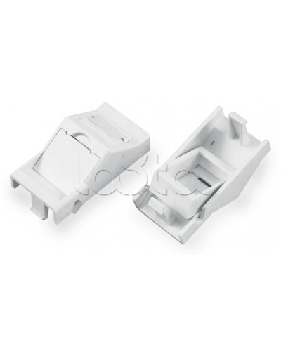 Вставка угловая 45x22.5 для 1 модуля формата Keystone Jack Hyperline SIP2A-1K-M45-22.5 в Хабаровске Модули Keystone Pintop.ru