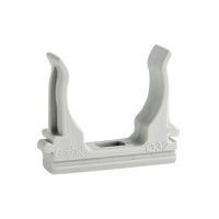 CF32G Держатель (клипса), без галогена, для труб D32мм (10шт) Экопласт (41732-10HF)