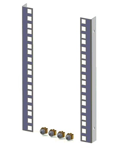 Направляющие для шкафов 18U (2 шт/уп.) TLK TLK-VNI-18U-2 в Хабаровске Аксессуары для стоек и шкафов Pintop.ru