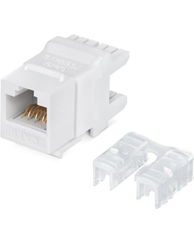 Модуль Keystone Jack RJ-45(8P8C), UTP неэкранированный, CAT 6, тип 180 градусов, белый REXANT PRO 02-0250 в Хабаровске Модули Keystone Pintop.ru