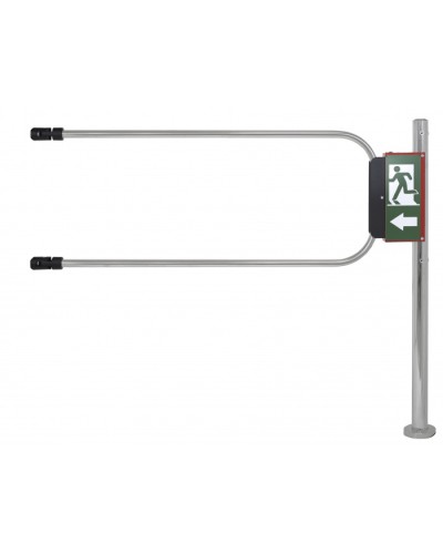 Smartec ST-GR012EC-CR - Калитка аварийного выхода с электромагнитом, хромированная, в комплекте стойка 1000 х D50 мм и створка 1200 х D25 мм. в Хабаровске Калитки Pintop.ru
