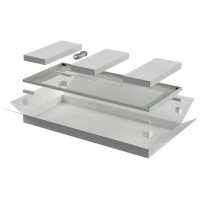 ITK LINEA E Дверь перфорированная 600мм шкафа 33U сер. (LE35-33U6X-DP)