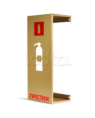 Подставка настенная под огнетушитель ПРЕСТИЖ золото ПОЖТЕХНИКА в Хабаровске Аксессуары для огнетушителей Pintop.ru