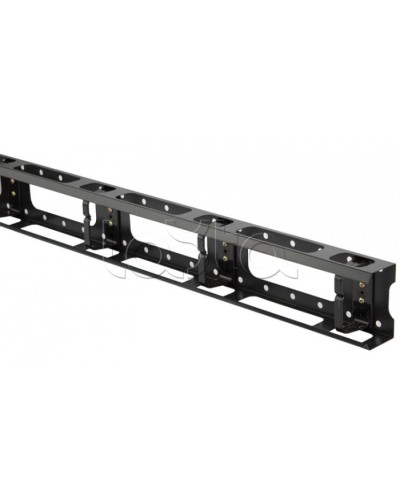 Организатор кабельный металлический вертикальный 32U, черный Hyperline CMV-32U-ML в Хабаровске Аксессуары для кабель-канала Pintop.ru
