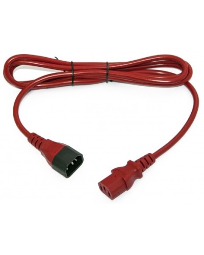 Кабель питания монитор-компьютер Hyperline PWC-IEC13-IEC14-3.0-RD в Хабаровске Патч-корды и пигтейлы Pintop.ru
