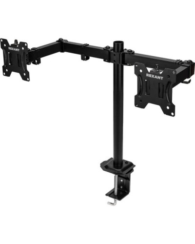 Кронштейн для двух мониторов 13-32, одно колено настольный, серия офис REXANT 38-0356 в Хабаровске Системы видеонаблюдения Pintop.ru
