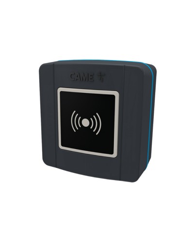 Накладной проксимити-считыватель для карт, брелоков и TAG-капсул Came 806SL-0300 - SELR1BDG, подключаемый к шине CXN с синей подсветкой (протокол Manchester), RAL7024 в Хабаровске Считыватели Pintop.ru