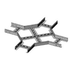 Ответвитель X-образный 200x100 (1,2) для лестничного лотка ПожТехКабель (651-919)