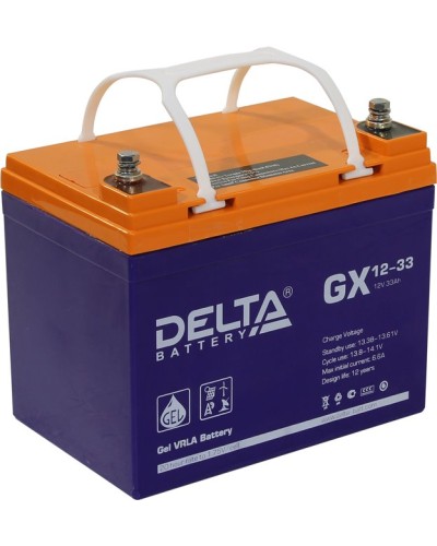 Аккумулятор свинцово-кислотный Delta GX 12-33 в Хабаровске Электротехническое оборудование Pintop.ru